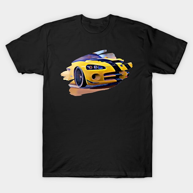 Viper Art Print T-Shirt by SynchroDesign